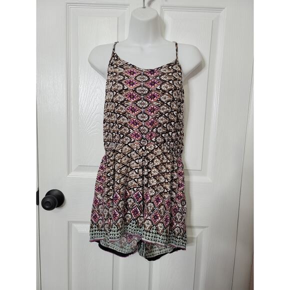 Y2K Angie Sleeveless Summer Romper Size LARGE - Picture 2 of 8